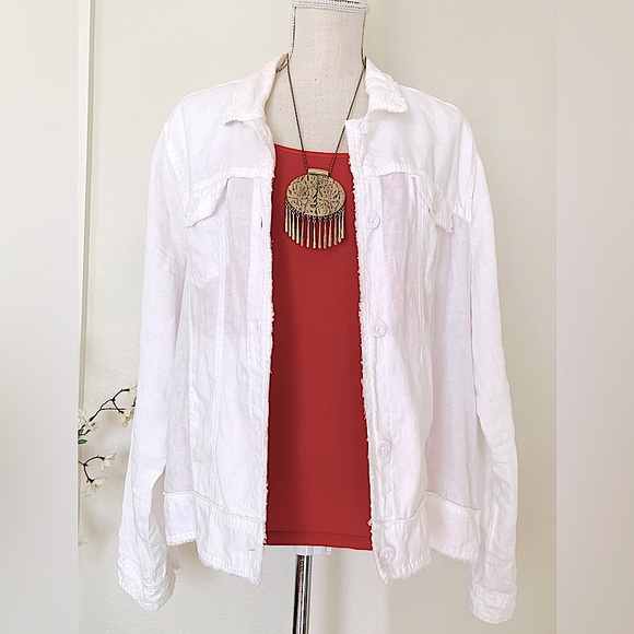 Nicole Miller 100% Linen Jacket - Picture 2 of 16